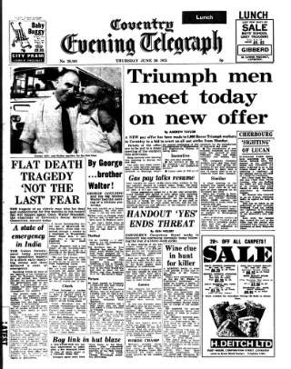 coventry evening telegraph archives